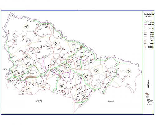 نقشه شهرستان ماکو - آذربایجان غربی - فایل اتوکدی و PDF