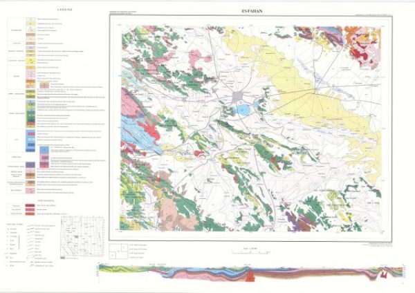 دانلود نقشه زمین شناسی منطقه اصفهان در قالب فایل PDF