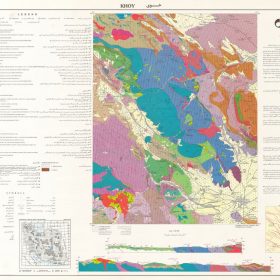 دانلود نقشه زمین شناسی منطقه خوی در استان آذربایجان غربی در قالب فایل PDF