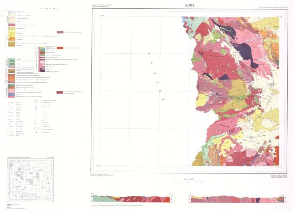 دانلود نقشه زمین شناسی منطقه خوی در استان آذربایجان غربی در قالب فایل PDF