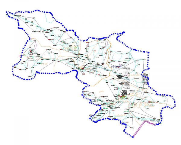 دانلود نقشه اتوکدی شهرستان صحنه