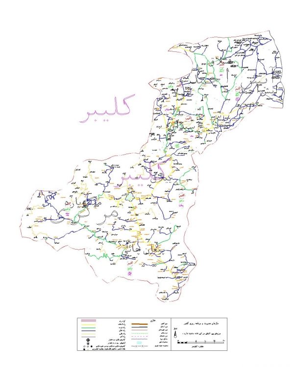 دانلود نقشه اتوکدی شهرستان کلیبر