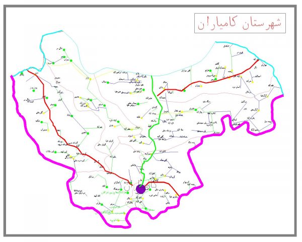 دانلود نقشه اتوکدی شهرستان کامیاران