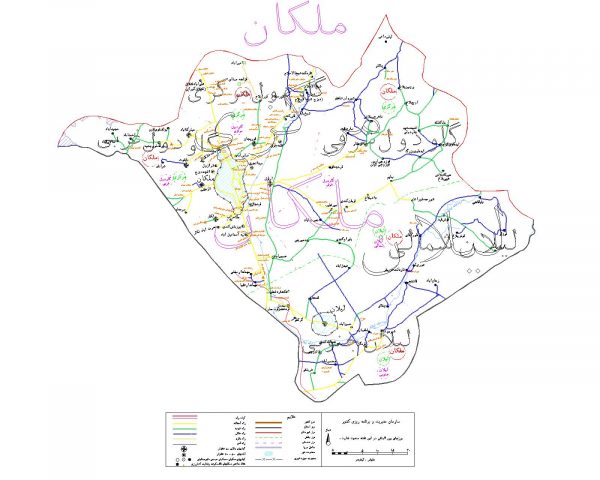 دانلود نقشه اتوکدی شهرستان ملکان