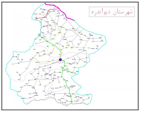 دانلود نقشه اتوکدی شهرستان دیواندره