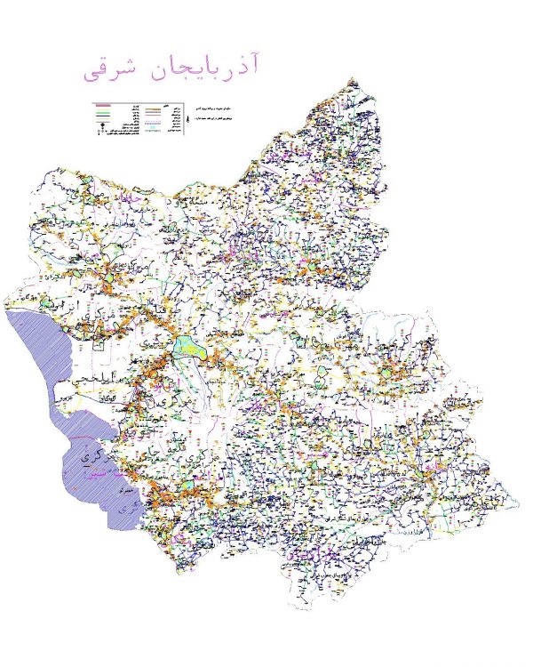 دانلود نقشه اتوکدی استان آذربایجان شرقی
