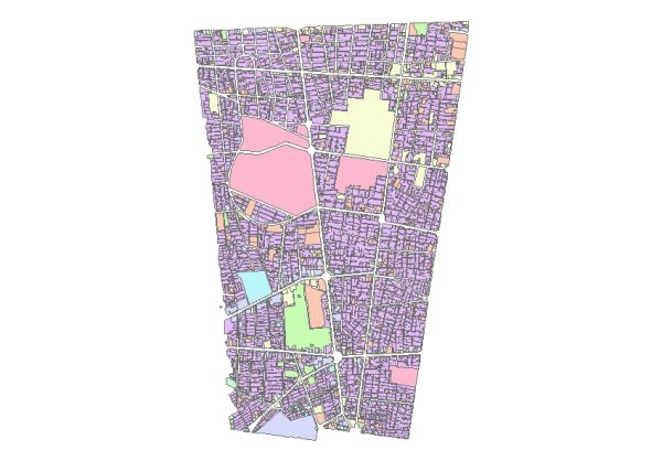 دانلود شیپ فایل GIS کاربری اراضی منطقه یازده تهران