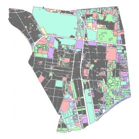 دانلود شیپ فایل GIS کاربری اراضی منطقه شانزده تهران
