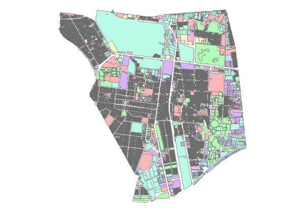 دانلود شیپ فایل GIS کاربری اراضی منطقه شانزده تهران