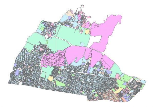 دانلود شیپ فایل GIS کاربری اراضی منطقه چهار تهران