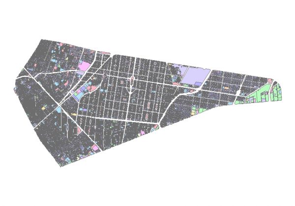 دانلود شیپ فایل GIS کاربری اراضی منطقه هشت تهران