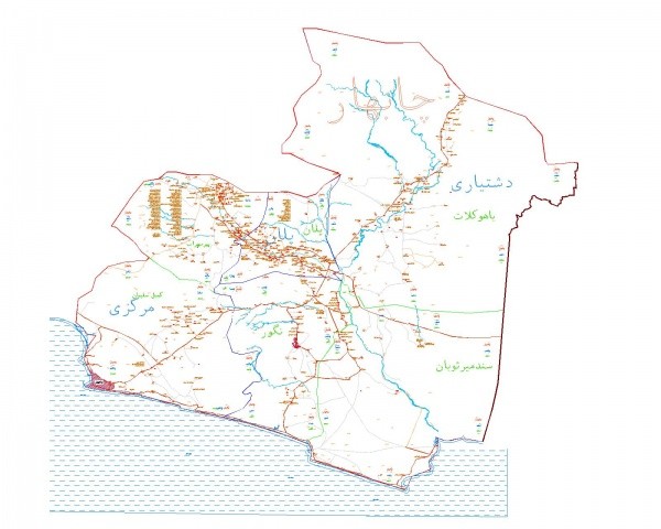 دانلود نقشه اتوکدی شهرستان چابهار