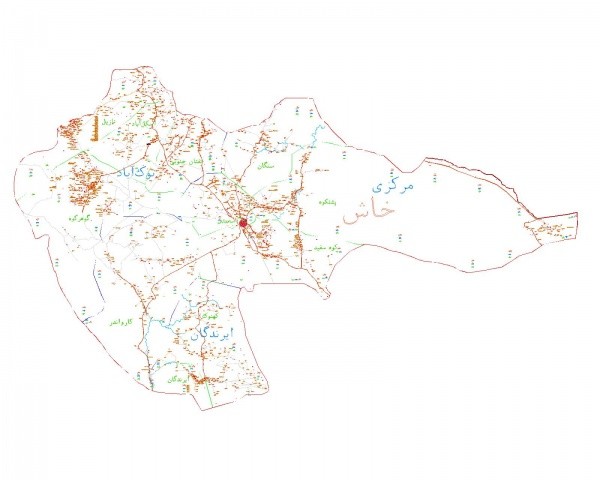 دانلود نقشه اتوکدی شهرستان خاش