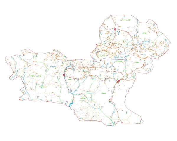دانلود نقشه اتوکدی شهرستان نیکشهر