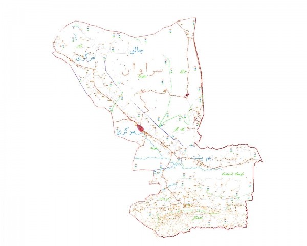 دانلود نقشه اتوکدی شهرستان سراوان