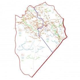 دانلود نقشه اتوکدی شهرستان زهک