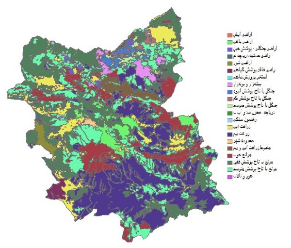دانلود شیپ فایل GIS کاربری اراضی استان آذربایجان شرقی