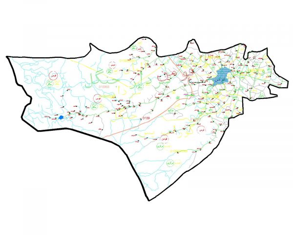 دانلود نقشه اتوکدی شهرستان فومن - استان گیلان