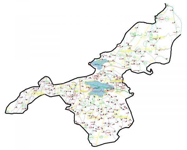 دانلود نقشه اتوکدی شهرستان لاهیجان - استان گیلان