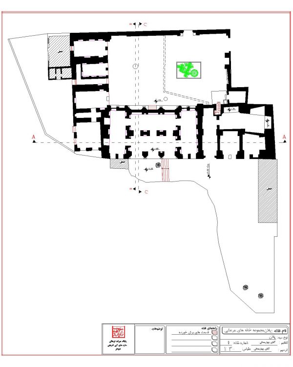 دانلود نقشه اتوکدی خانه تاریخی مرعشی شوشتر