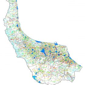 دانلود نقشه اتوکدی استان گیلان - کلیه شهرستانها
