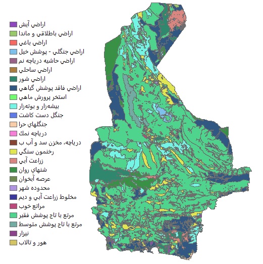 دانلود شیپ فایل GIS کاربری اراضی استان سیستان و بلوچستان