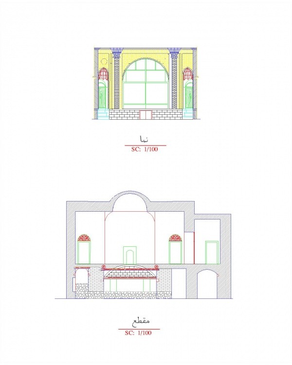 دانلود نقشه اتوکدی خانه تاریخی ارشادی اردبیل