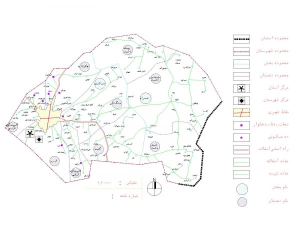 دانلود نقشه اتوکدی شهرستان همدان - استان همدان