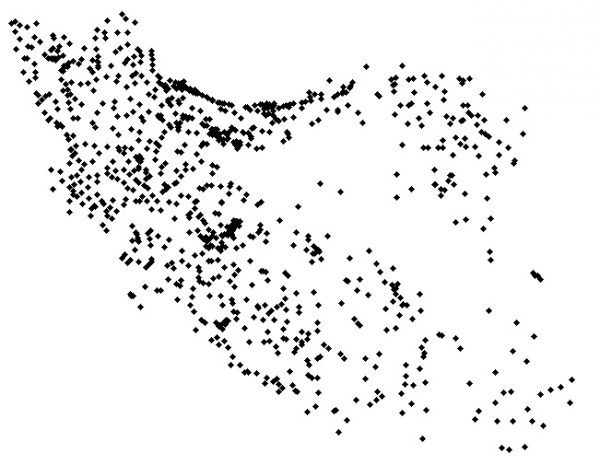 دانلود شیپ فایل GIS نقاط شهری کل کشور