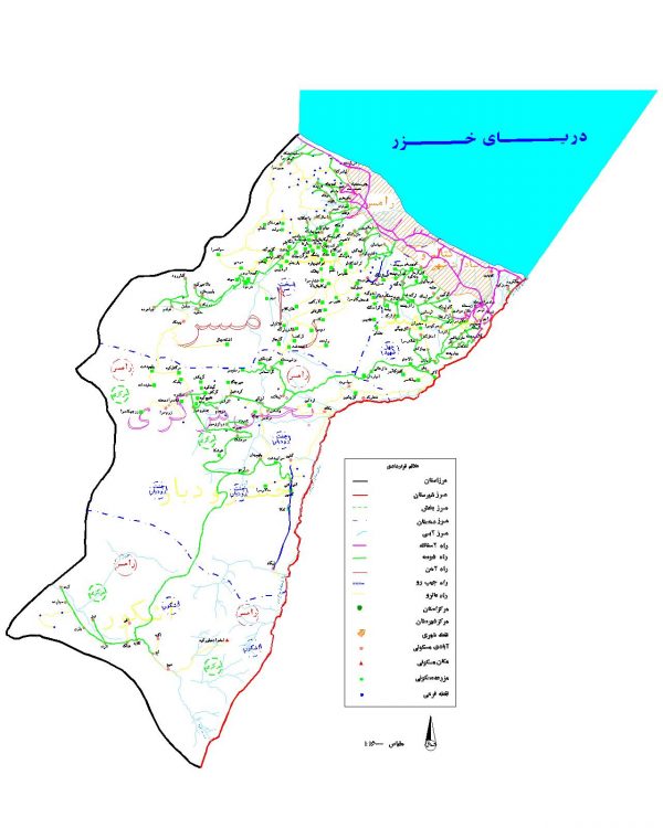 دانلود نقشه اتوکدی شهرستان رامسر - استان مازندران