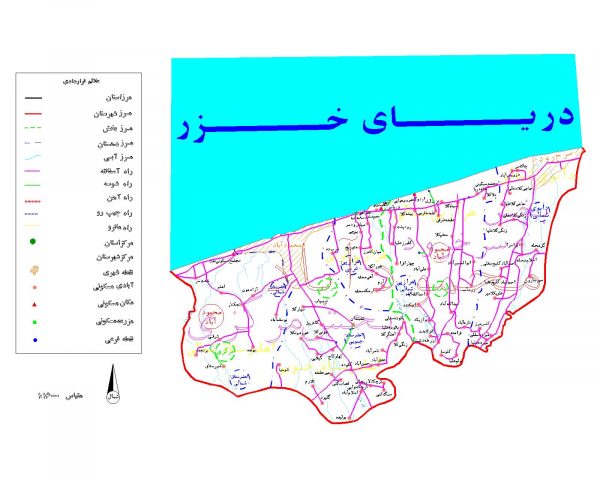 دانلود نقشه اتوکدی شهرستان محمود آباد - استان مازندران