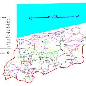 دانلود نقشه اتوکدی شهرستان بابلسر - استان مازندران