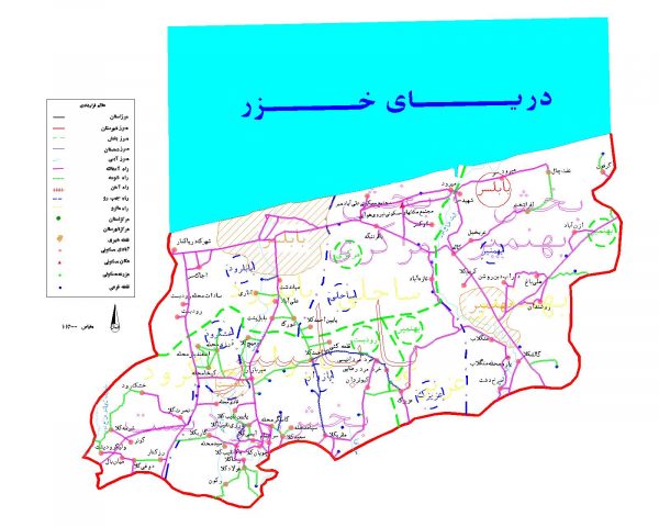 دانلود نقشه اتوکدی شهرستان بابلسر - استان مازندران