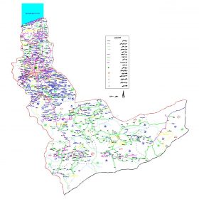 دانلود نقشه اتوکدی شهرستان ساری - استان مازندران