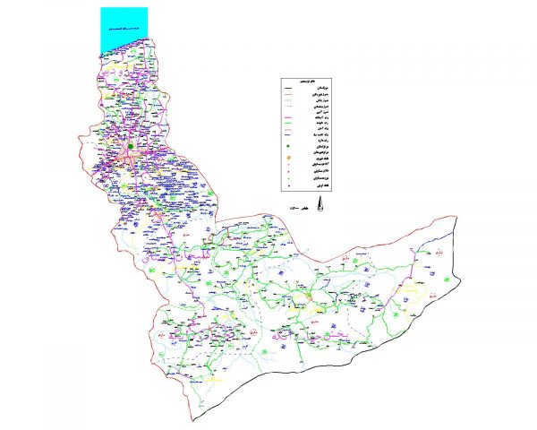 دانلود نقشه اتوکدی شهرستان ساری - استان مازندران