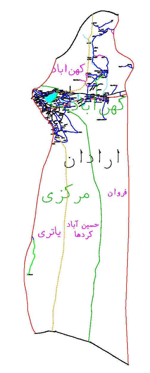 دانلود نقشه اتوکدی شهرستان آرادان - استان سمنان