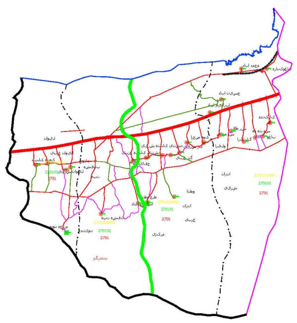 دانلود نقشه اتوکدی شهرستان بندر گز - استان گلستان