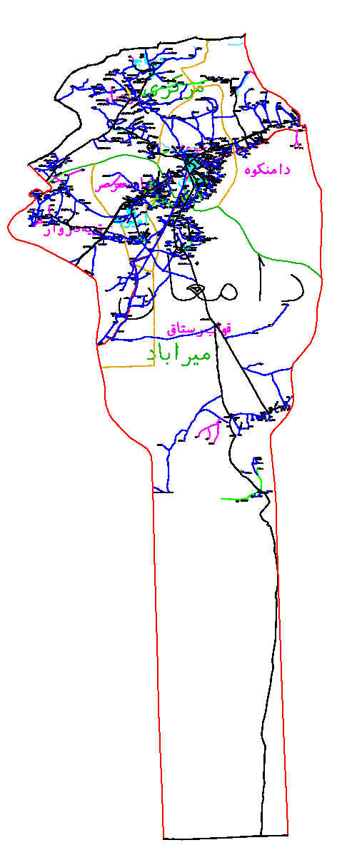 دانلود نقشه اتوکدی شهرستان دامغان - استان سمنان
