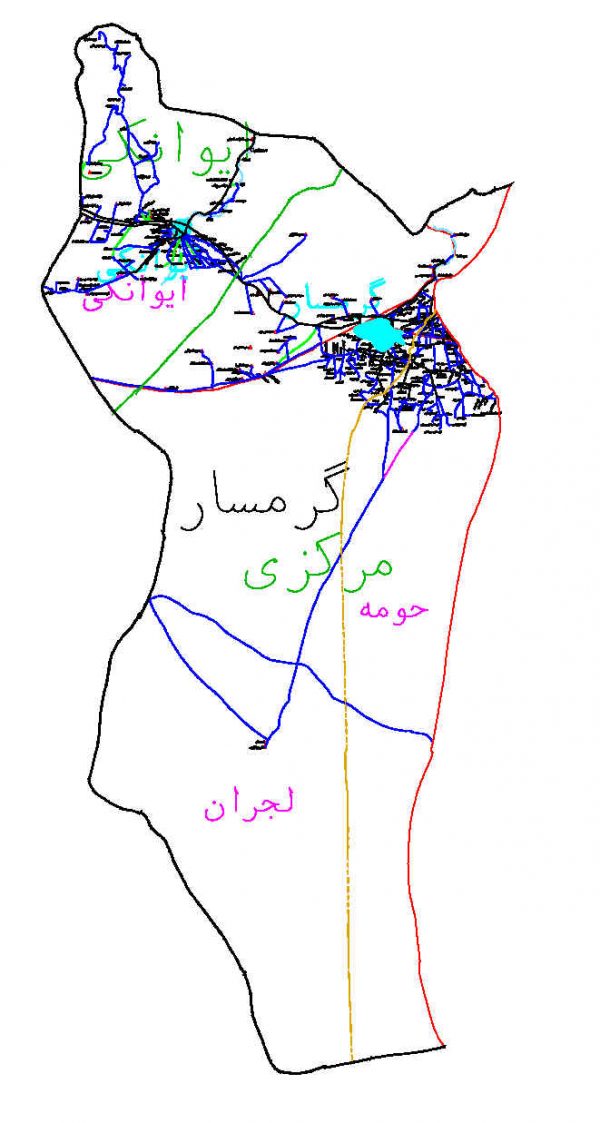 دانلود نقشه اتوکدی شهرستان گرمسار - استان سمنان