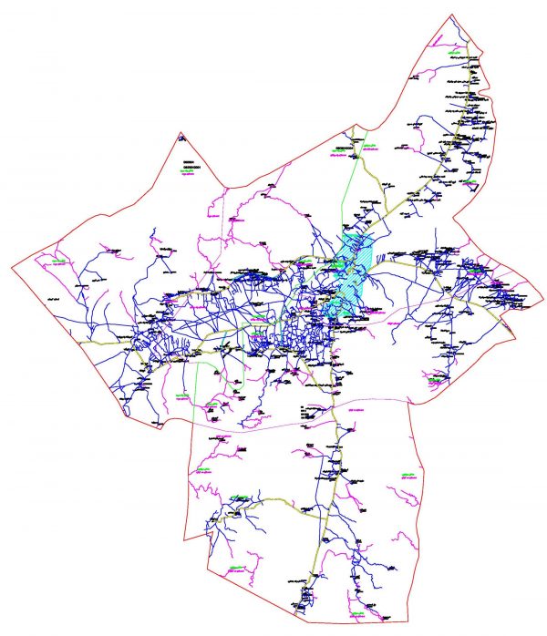 دانلود نقشه اتوکدی شهرستان کهنوج - استان کرمان