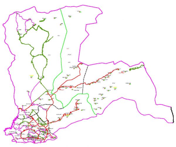 دانلود نقشه اتوکدی شهرستان کلاله - استان گلستان