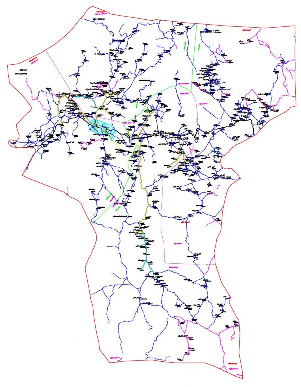 دانلود نقشه اتوکدی شهرستان رابر - استان کرمان