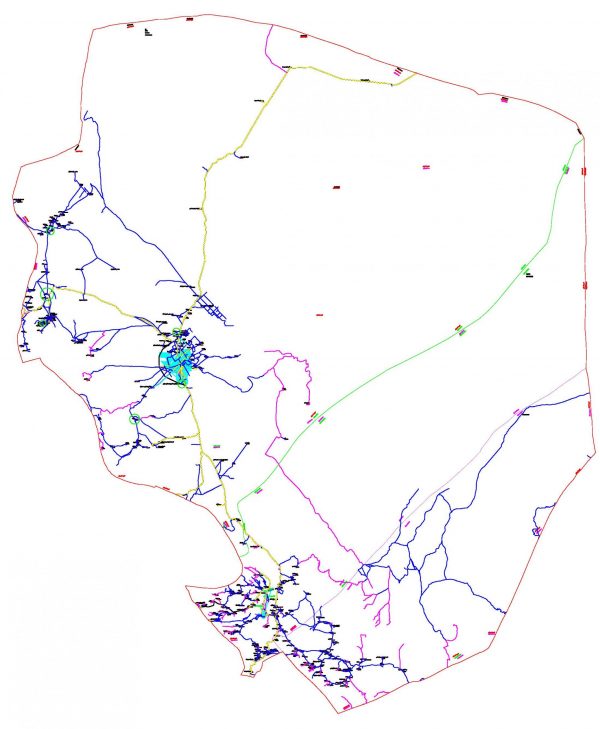 دانلود نقشه اتوکدی شهرستان راور - استان کرمان