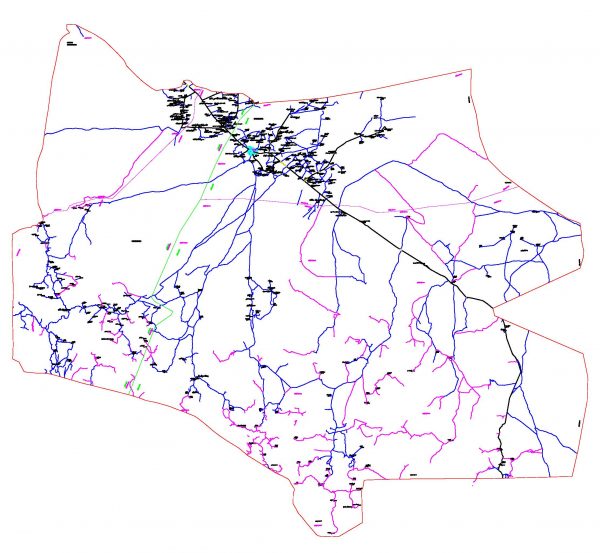 دانلود نقشه اتوکدی شهرستان ریگان - استان کرمان