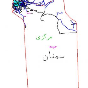 دانلود نقشه اتوکدی شهرستان سمنان - استان سمنان