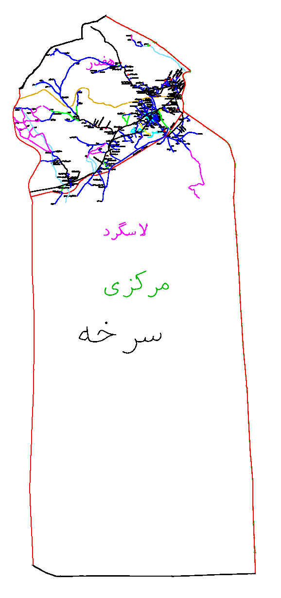 دانلود نقشه اتوکدی شهرستان سرخه - استان سمنان