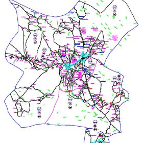 دانلود نقشه اتوکدی شهرستان خرم بید - استان فارس