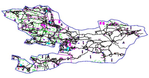 دانلود نقشه اتوکدی شهرستان لارستان - استان فارس