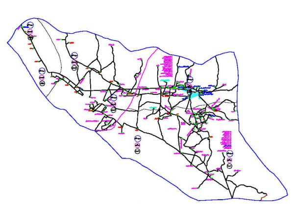 دانلود نقشه اتوکدی شهرستان سروستان - استان فارس