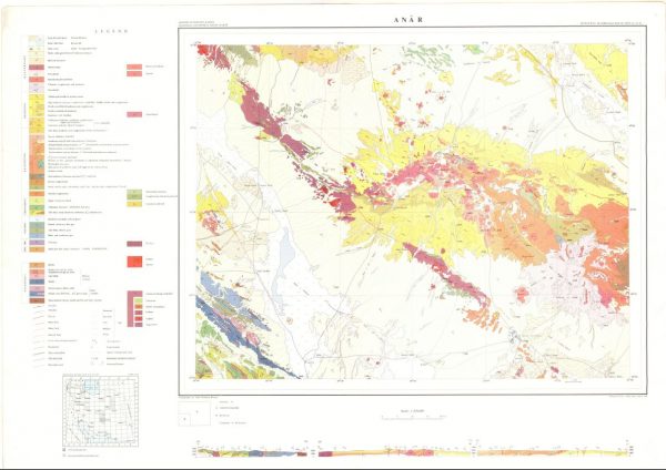 دانلود نقشه زمین شناسی منطقه انار - کرمان